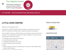 Tablet Screenshot of littlejohncentre.ie